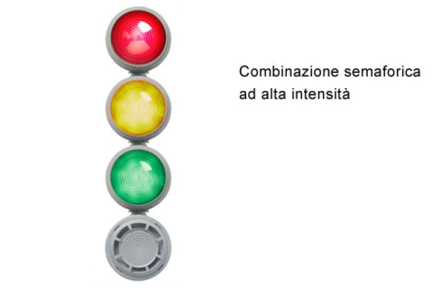 Semaforo industriale per controllo accessi, Semaforo modulare da 1 a 3  luci